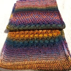 💜💛🤎 Gorgeous Multicolor Knit Infinty Scarf